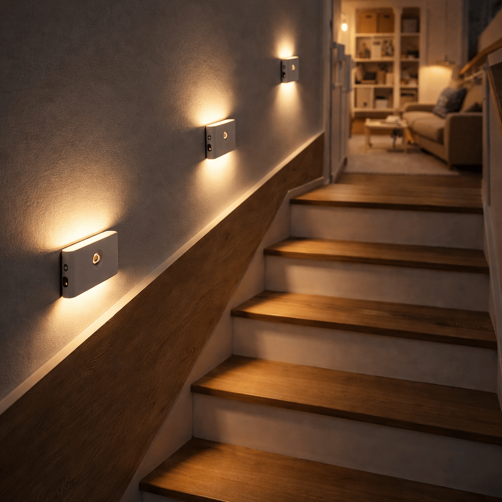 Motion Sensor Stair Lights – Warm White LED