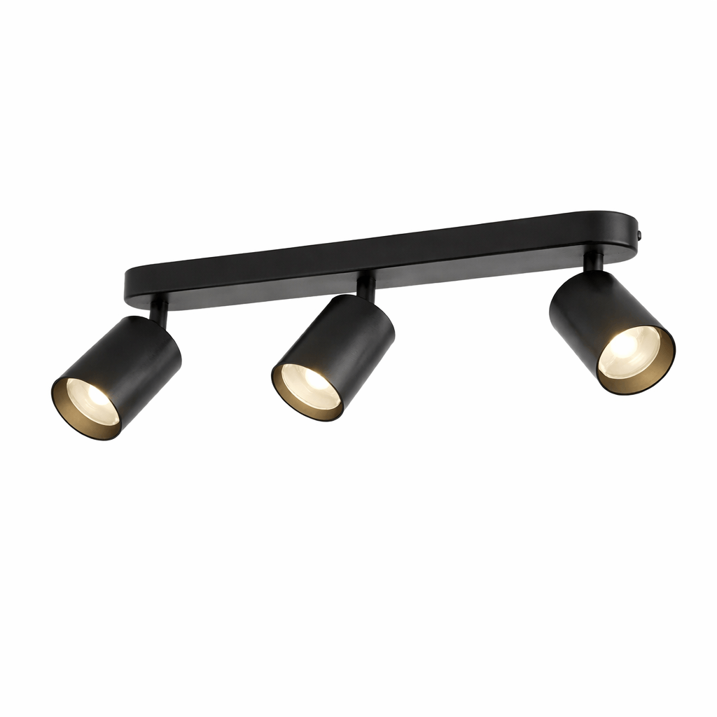 Adjustable Ceiling Spotlight Lamp – Modern Black Fixture
