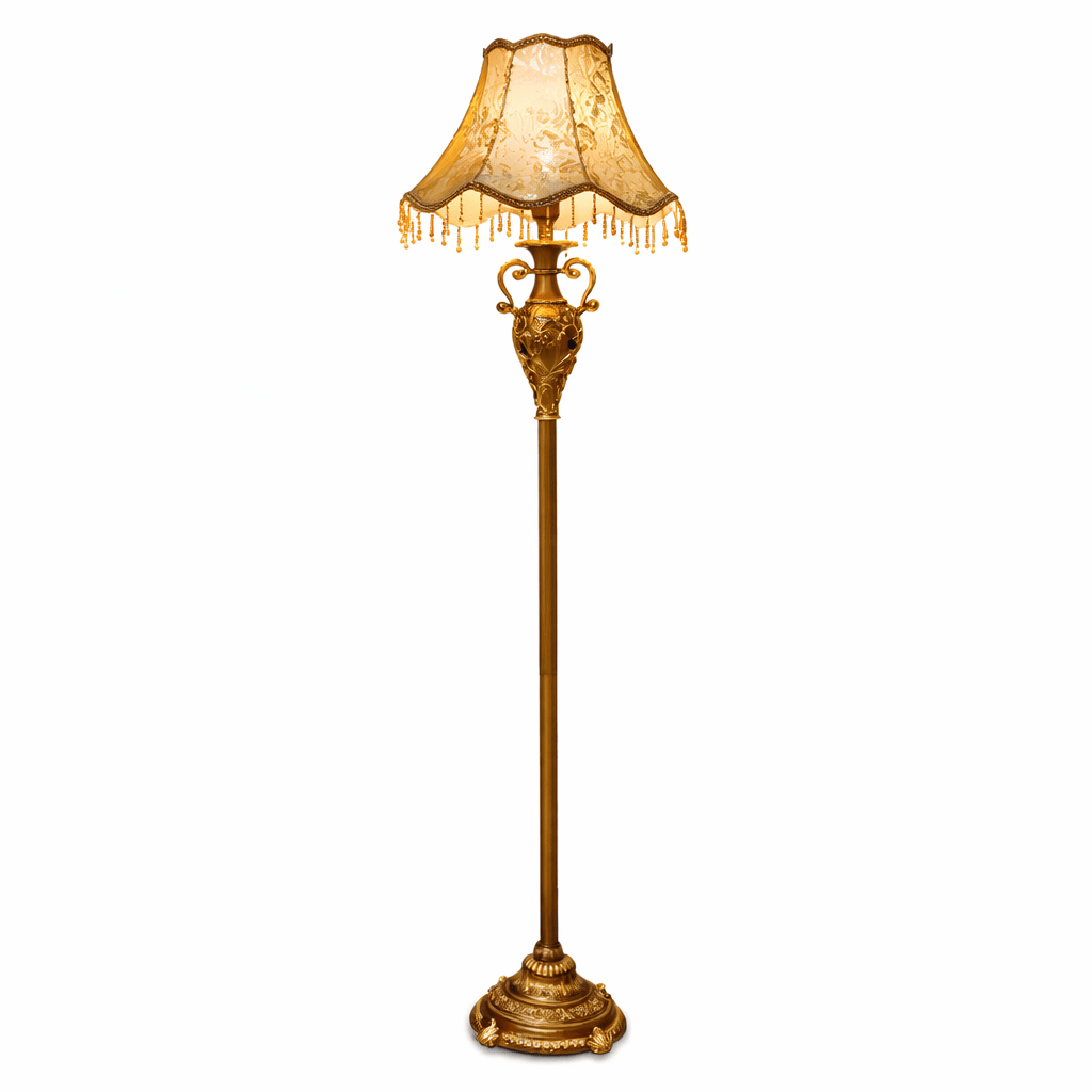 Antique Floor Lamp – Vintage Ornate Standing Light