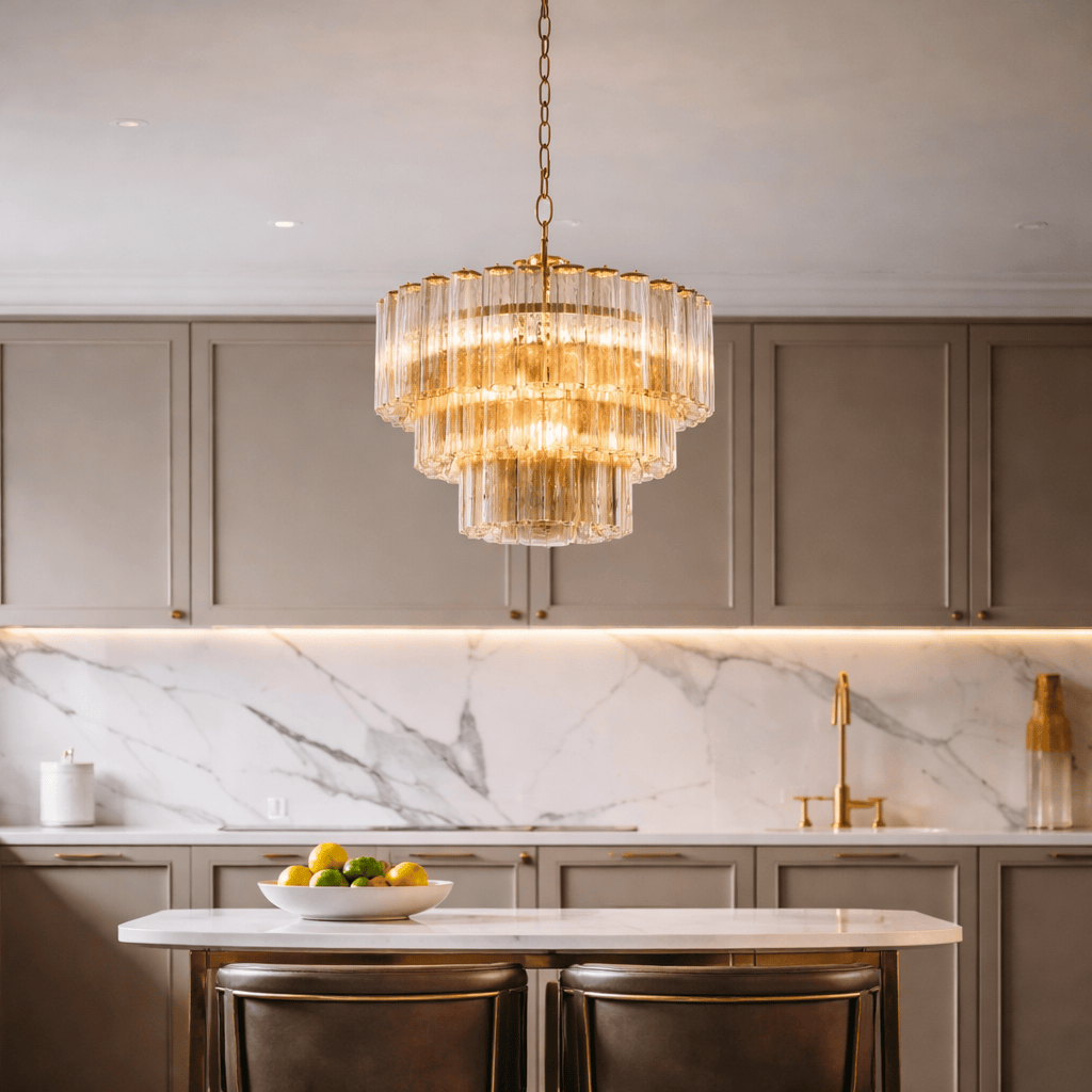 Designer Crystal Chandelier – Modern Luxury Pendant Ceiling Light