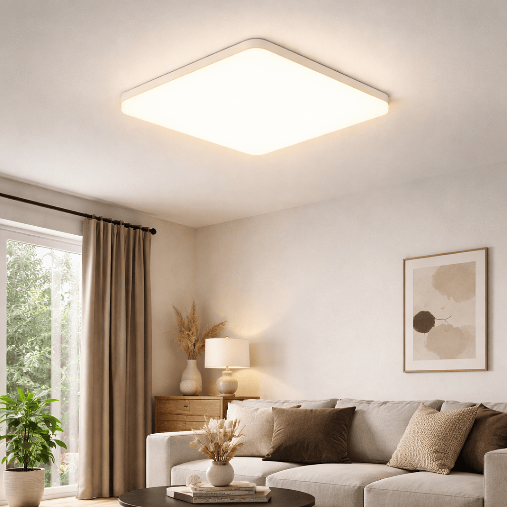 LED Flush Mount Ceiling Light – Ultra Thin Square Design