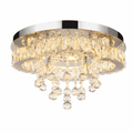Modern Crystal Chandelier Ceiling Light – Flush Mount LED Fixture