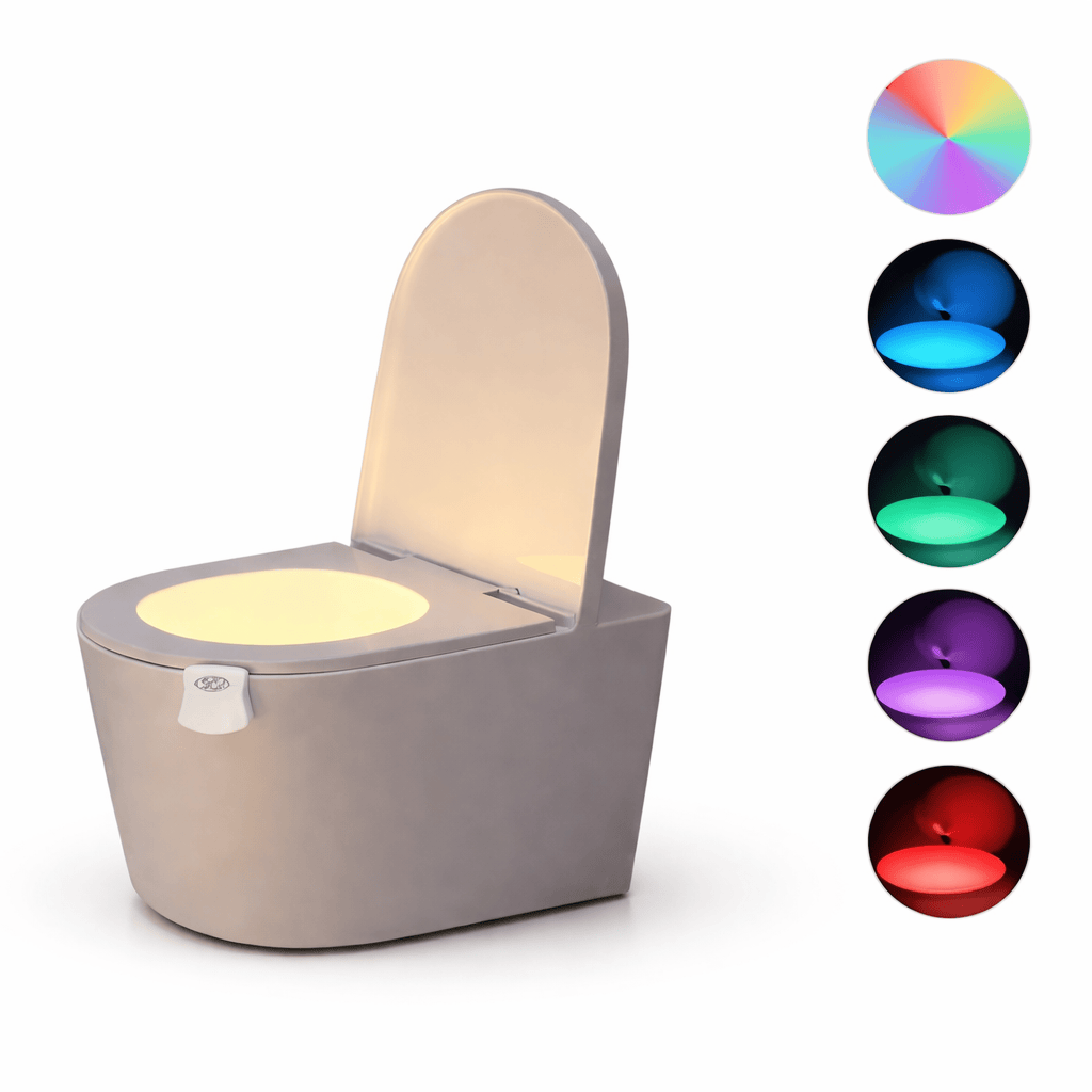 Motion Activated Toilet Night Light – LED Bathroom Sensor Light