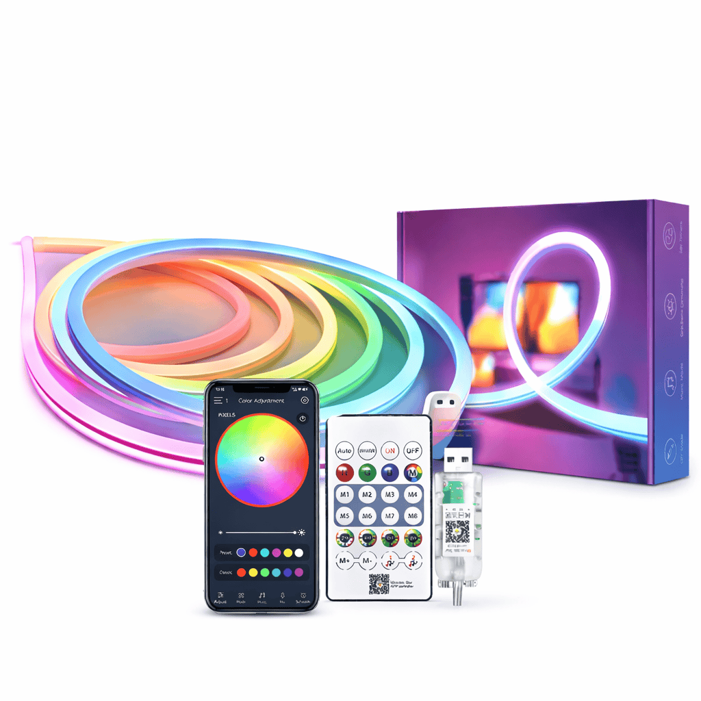 Neon Lights – RGBIC LED Strip with Bluetooth Music Sync