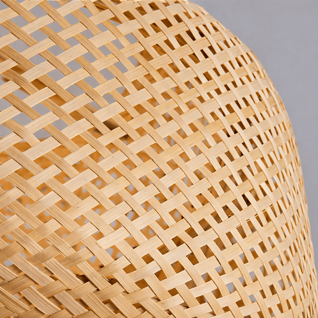Rattan Hanging Lamp – Handwoven Bamboo Pendant Light