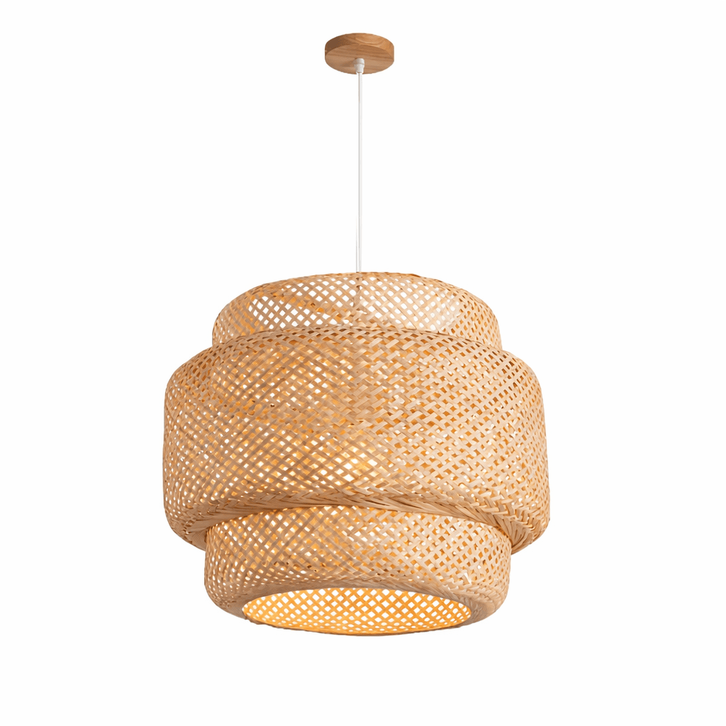 Rattan Hanging Lamp – Handwoven Bamboo Pendant Light