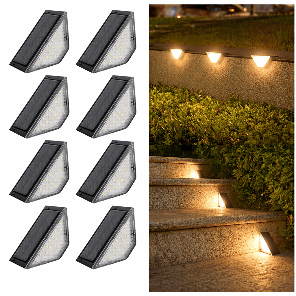 Solar Outdoor Step Lights with Motion Sensor | IP67 LED